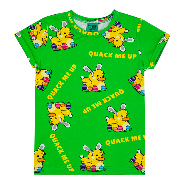 Short Sleeve T-Shirt - Quack me Up - Raspberry Republic - Buy better, buy less = Save our planet!